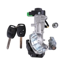 06350-SWN-011 Ignition Switch Cylinder Front Left Door Lock Cylinder with 2 Keys for Honda CRV 2007 2008 2009 2010 2011 Ignition & Door Lock Switch Assembly