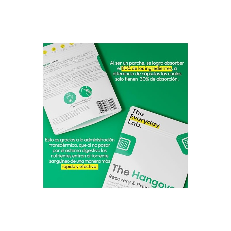 The Everyday Lab Parches Anti Cruda Recovery Vitaminas