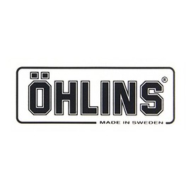 OHLINS(オーリンズ) クリアステッカー 黒 W75mm H30mm 0191-01