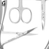 Nail Scissors Curved - Professional Stainless Steel Grooming scissors for