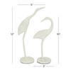 Deco 79 Metal Bird Decorative Sculpture Home Decor Statues, Set