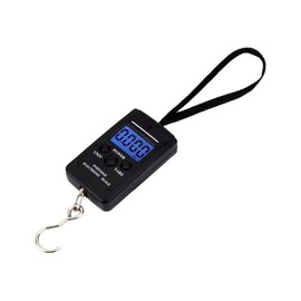 ThreeH Digital Fish Scale Portable Hanging Luggage Scale 40Kg/88Lbs with Backlit LCD Display Black