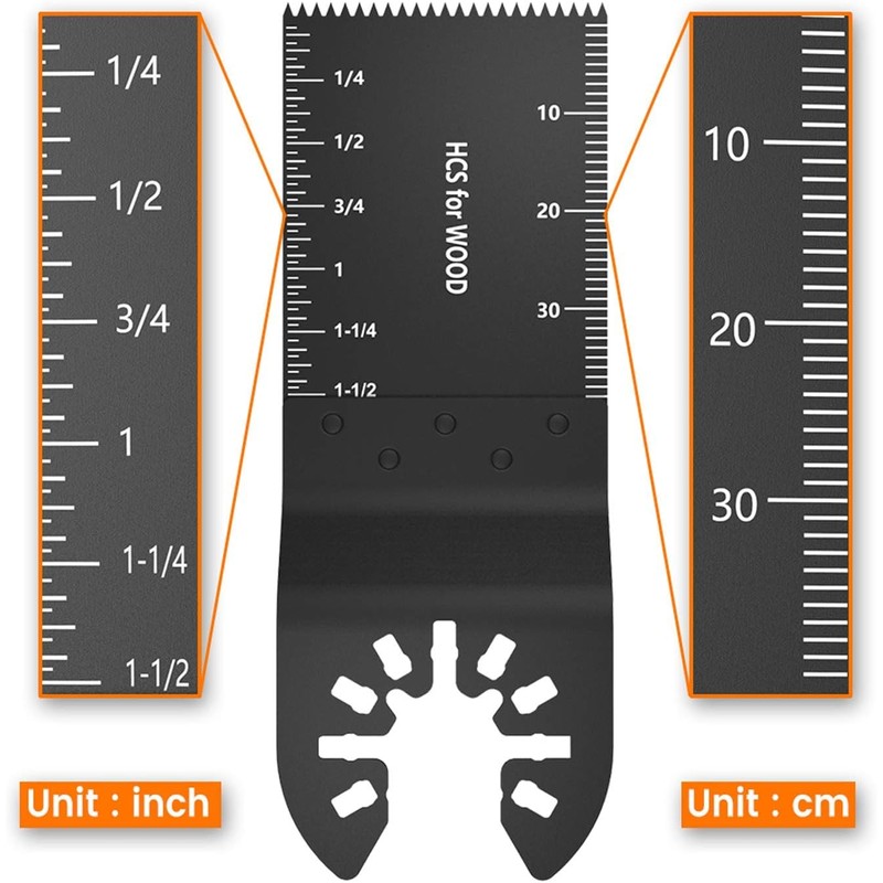 10Pcs Oscillating Saw Blades, High Carbon Steel Multitool Blades, Universal