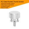 sourcing map 12pcs M3x6mm Knurled Thumb Screw Computer Case Threaded