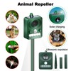 Ultrasonic Animal Repeller Solar USB Charging Electronic Animal Repeller Outdoor