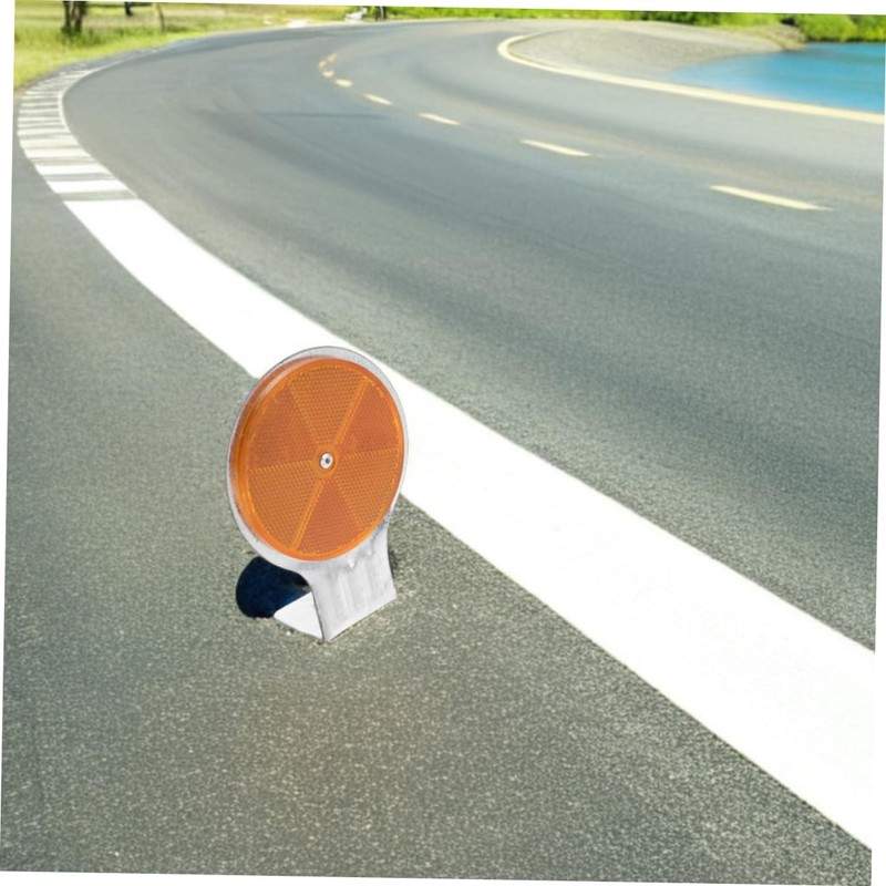 Ciieeo 2pcs Reflective Markers for Driveway Safety Heavy Duty Plastic