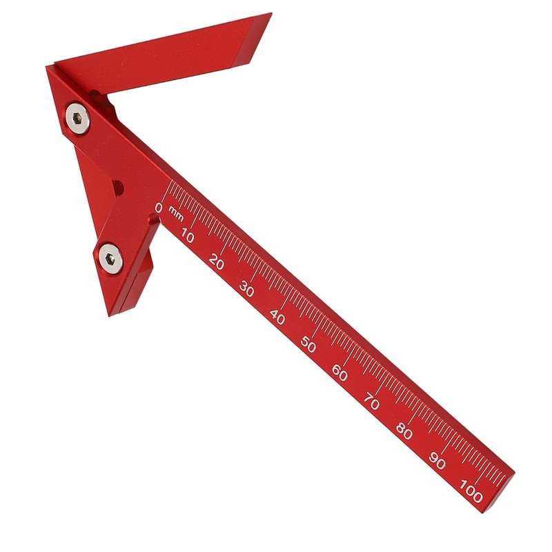 Center Gauge Portable Center Finder Clear Scale for Woodworking