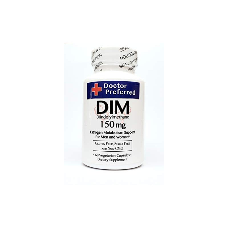 Doctor Preferred DIM (Diindolylmethane) 150mg Hormone Support, Vegetarian Capsules