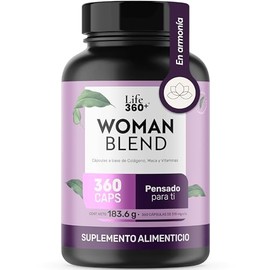 Multivitamínico Suplemento Mujer 360 Cápsulas Colágeno Hidrolizado Biotina Ácido Fólico Maca Vitamina B12 Zinc Porciones Cápsula Por Día Alimenticio
