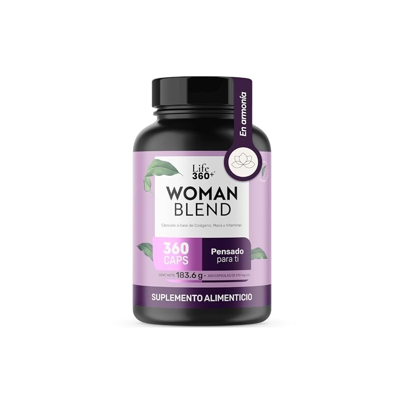 Multivitamínico Suplemento Mujer 360 Cápsulas Colágeno Hidrolizado Biotina Ácido Fólico