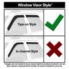 Outside Mount Window Visors Vents Rain Guards Deflectors Compatible with