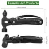 Martillo Multiherramienta|12 en 1 Herramientas Multiusos|Martillo de Seguridad Multiusos de