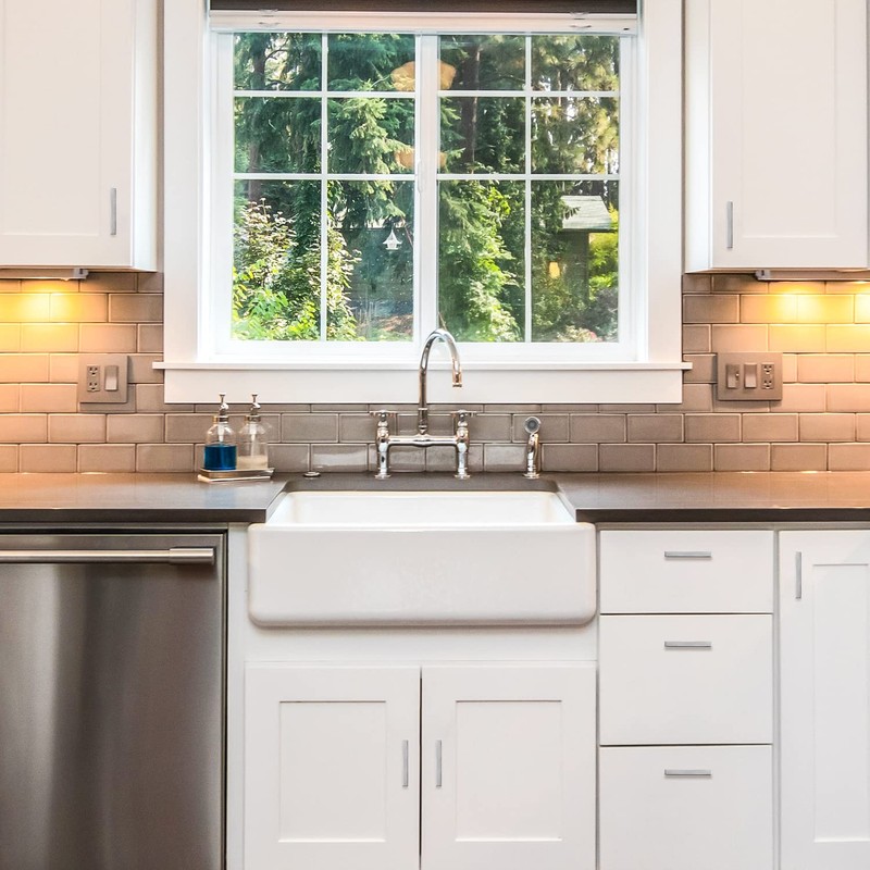 Ravinte 5 Pack Brushed Nickel Kitchen Cabinet Handles 4 Inch