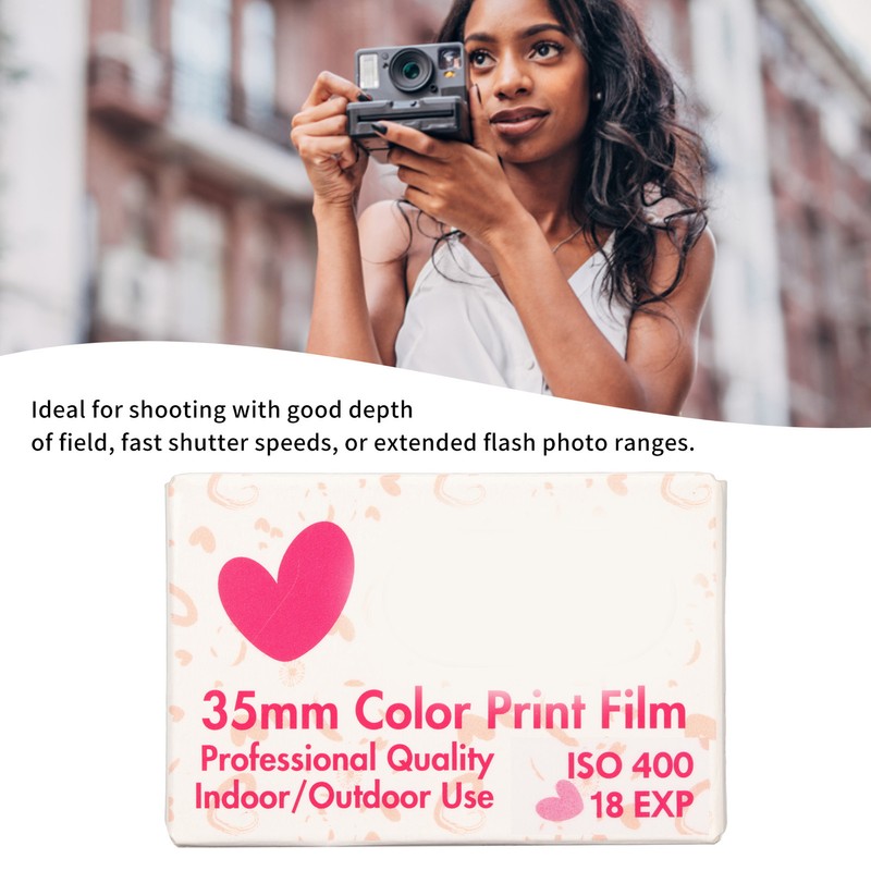 35mm Color Film ISO 400 Wide Exposure Latitude Medium Contrast