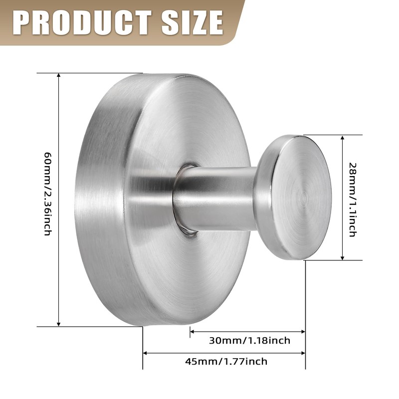 Fenas Suction Cup Hooks for Shower No-Drill Bathroom Hooks for