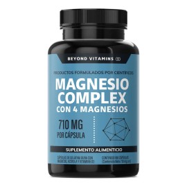 Beyond Vitamins Magnesio Complex Citrato Polvo Glicinato Gluconato Óxido Vitaminas Mujer Hombre Magnesium 180 Cápsulas