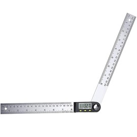 ANCLLO Digital Angle Finder Ruler 8 inch/200mm Digital Protractor with Data Hold Function and Zeroing Resetting LCD Display Electronic Spirit Level Gauge Angle Ruler