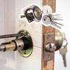 ETFBUY Brass Cross Shaped Lock Cylinder with 2 Keys Keyway