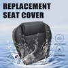Priprilod Driver and Passenger Side Bottom Non-Perforated Replacement Leather Seat