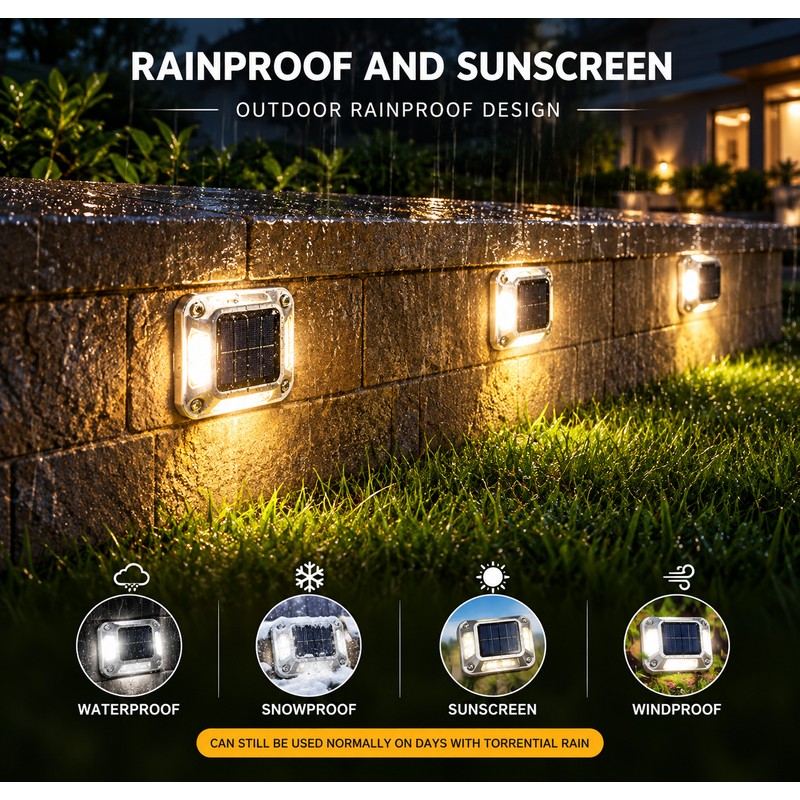 Solar Ground Lights for Outdoor Pathways – Waterproof LED Markers