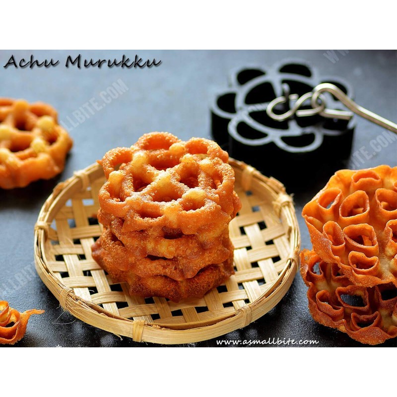 FLORA AND CO Stainless Steel Non Stick Rose Murukku Cookie