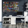 Yzpacc Tactical Sticker Display Board, Foldable Panel with Loop Surface