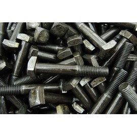 (15) Square Head 5/8-11 x 4 Bolts Unplated A307 15/16" Sq