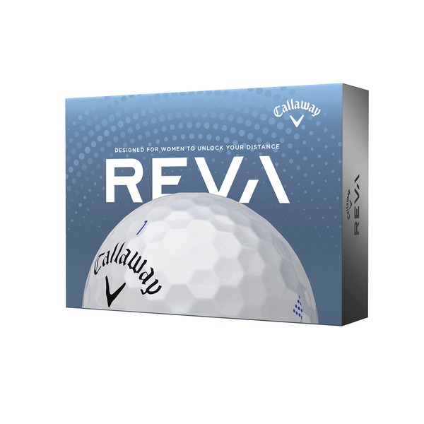 Callaway REVA Golf Balls (one dozen) (2023 Version, White)