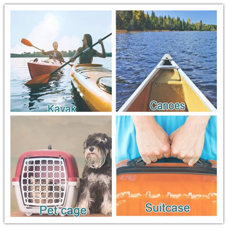 Lyfengdeam 2 Pack Kayak Carry Handles,Kayak Molded Webbing Handle with