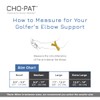 Cho-Pat Medium Black Golfers Elbow Support