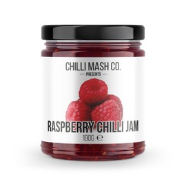 Chilli Mash Company Raspberry Chilli Jam - Spicy and Sweet, Perfect for Cheese Boards and Charcuterie - 190g