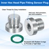 sourcing map M10x1 Inner Hex Head Pipe Fitting Plug, Universal