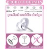 MYGLOAR 100pcs Heart Shaped Push Pins Push Pins Clear 16mm