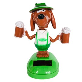 ITUBLE Dancing Bobbleheads Dog Action Figures Car Dashboard Decorations Accessories Interior for Men Women, Cute Solar Power Bobble Heads Bobblehead Figure Ornaments Decor for Car Window