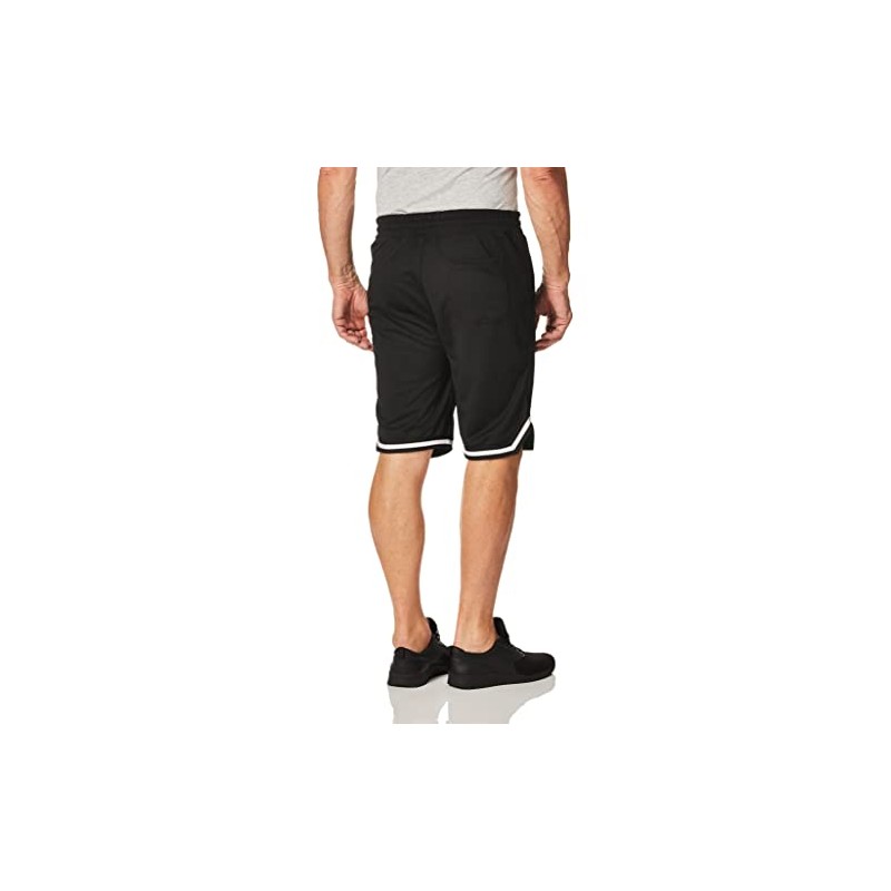 WT02 Pantalones Cortos de piqué para Hombre, Negro, Large