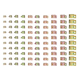 100Pcs Hose Clamp Zinc Plating Elastic Adjustable German Type Tube Clips Set FS090222