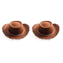 Woody Hat for Toddler Children’s Cowboy Brown Hat Costume Woody Style (2-Pack)