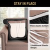 H.VERSAILTEX Stretch Velvet 2 Piece T Cushion Sofa Slipcovers Individually