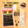 Lashes map for Clusters Kit Fluffy Dramatic Eyelashes Extension Kit