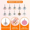 PATIKIL 0,43 Zoll Push Pins, 200er Pack Flache Runde Kopf