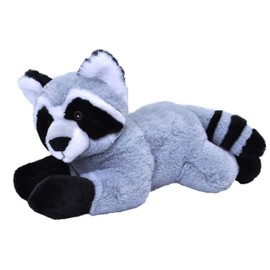 Wild Republic EcoKins Mini Raccoon Stuffed Animal 8 inch, Eco Friendly Gifts for Kids, Plush Toy, Handcrafted Using 7 Recycled Plastic Water Bottles (24808)