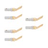 6 Pcs Gold Plated 4mm Banana U Fork Y Spade