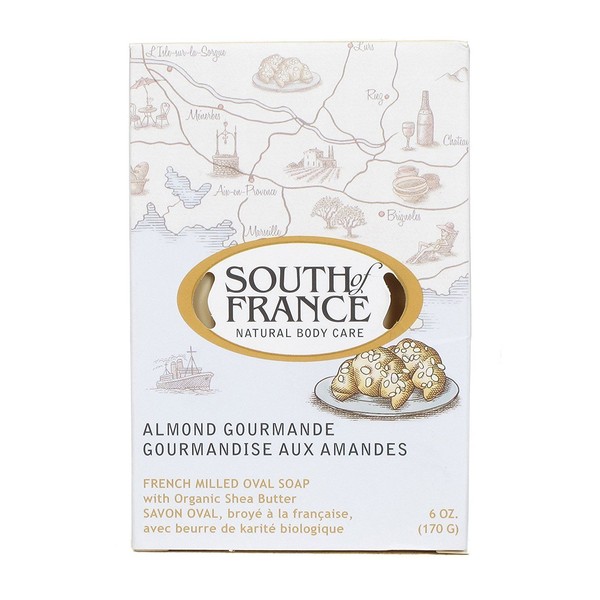 South Of France Almond Bar Soap, Pack of 3