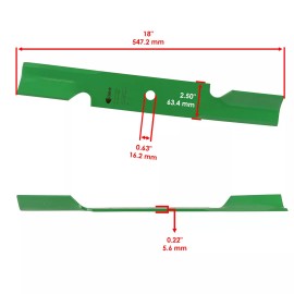 Caltric 52" Deck Blades kit for Scag Cheetah SCZ52V Freedom SFZ52 Turf Tiger SMT52