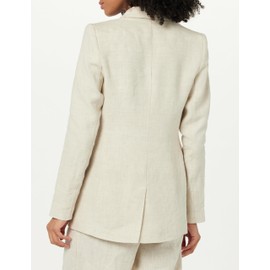 The Drop Women's Blake Long Blazer, Natural Linen, S