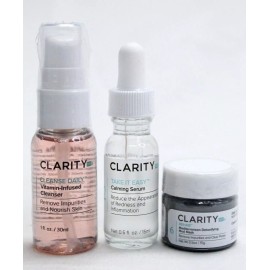 ClarityRX Nourish, Calm & Detoxify (Cleanser, Serum, Detoxifying Mask) 3pc KIT