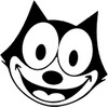 Felix The CAT Bumper Sticker Tool Box Sticker
