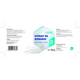 Ursolic Acid from Rosemary Extract 75mg 120 Vegan Capsules, High Strength Supplement, Gluten and GMO Free