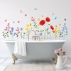 DECOWALL DS9-2103 Wild Flowers Wall Sticker Decor Kindergarten Nursery Room
