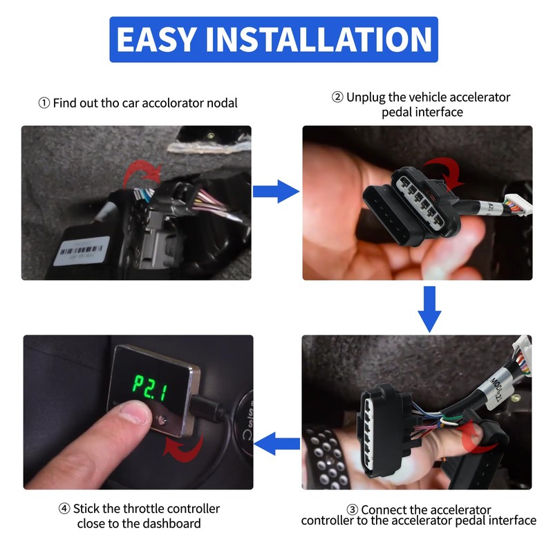 YIBEICO Throttle Response Controller, 9 Drive 9-Mode Smart Electronic Racing